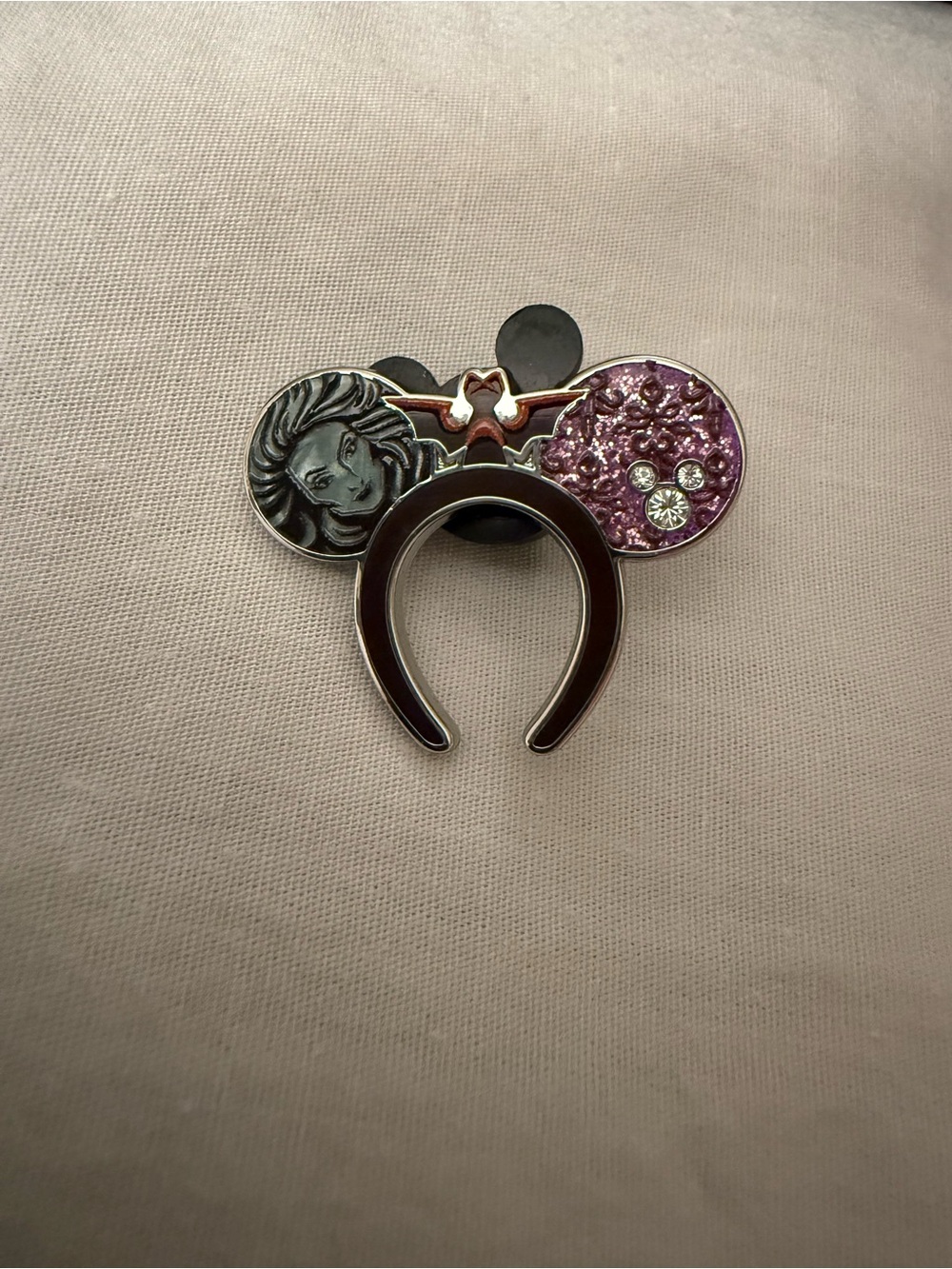 Kids Pink and Silver Character Ear Pin Charm